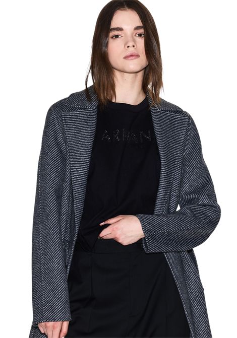 Cropped T-shirt with appliqués ARMANI EXCHANGE | T-shirt | XW001364 AF15085UC001